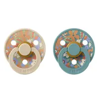 BIBS x LIBERTY Colour cumlíky z prírodného kaučuku 2ks - veľkosť 1 - June Blossom Vanilla Hush Mix