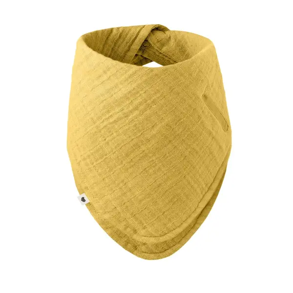 BIBS Bandana mušelínový slintáčik z BIO bavlny - Mustard