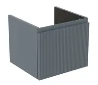 Ideal Standard Finesse - Umývadlová skrinka, 43x40x37 cm, 1 zásuvka, Ribbed Matt ashblue E3404UQ