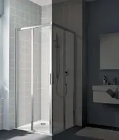 Kermi - Sprchové dvere C2L, 75x200 cm, ľavé, lesklá strieborná/číre sklo CKC2L07520VPKROZ1