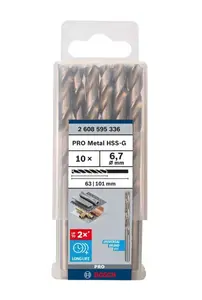 Bosch Príslušenstvo - Súprava vrtákov do kovu, 6,7x101 mm, 10 ks 2608595336