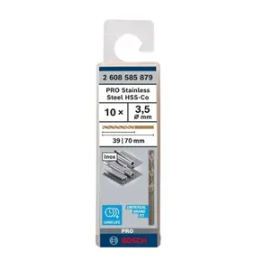 Bosch Príslušenstvo - Súprava vrtákov do kovu, 3,5x70 mm, 10 ks 2608585879