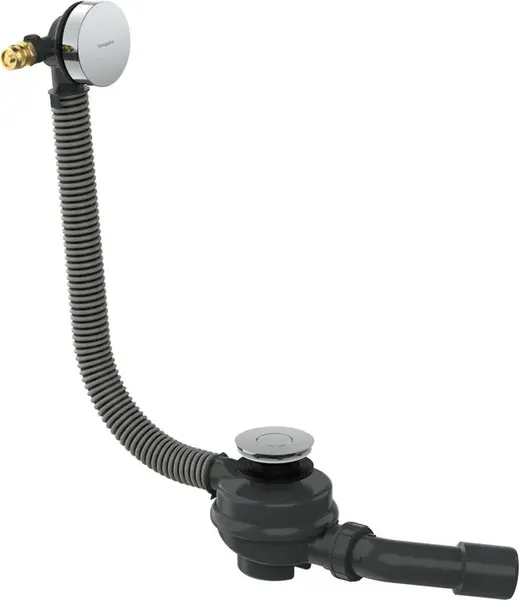 Hansgrohe Exafill - Vaňová odtoková a prepadová súprava s napúšťaním, Push-Open, chróm 58130000