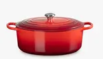 Le Creuset Signature - Pekáč oválny s pokrievkou, objem 8,9 litra, cerise 21178350602430