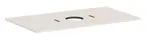 Hansgrohe Xilesa E - Doska pod umývadlo, 98x55 cm, výrez uprostred, matná béžová 54276780