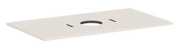 Hansgrohe Xilesa E - Doska pod umývadlo, 98x55 cm, výrez uprostred, matná béžová 54276780