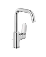 Kludi X1 - Umývadlová batéria s výpusťou, s otočným výtokom, chróm 320270575