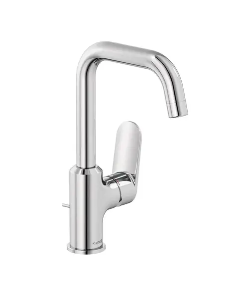 Kludi X1 - Umývadlová batéria s výpusťou, s otočným výtokom, chróm 320270575