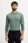 Tričko s dlouhým rukávem BOSS Green Tee Long pánské, černá barva, 50506365