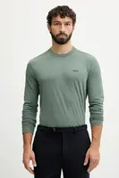 Tričko s dlouhým rukávem BOSS Green Tee Long pánské, černá barva, 50506365