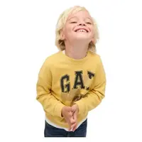 GAP V-FRCH OVERSIZED LOGO CREW Dětská mikina, žlutá, velikost 4Y
