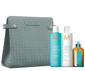 Dárková sada pro objem jemných vlasů Moroccanoil Holiday Set Volume + taštička zdarma + dárek zdarma