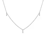 Náhrdelník z bieleho zlata s diamantmi marquise KLENOTA