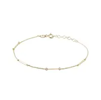 Zlatý náramek s jemnými tyčinkami KLENOTA