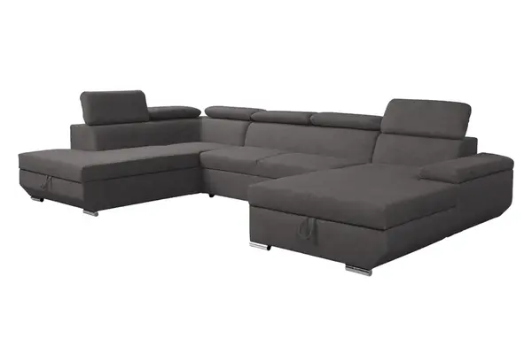 Sedací souprava Lars II. U FORM Provedení: Pravá U, látka: Logan Graphite