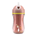 CHICCO Hrneček Sport se slámkou pink, 14m+ 266 ml
