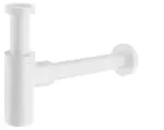 Sapho Příslušenství - Umyvadlový sifon 1 1/4, odpad 32 mm, kulatý, matná bílá SI514
