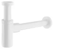 Sapho Příslušenství - Umyvadlový sifon 1 1/4, odpad 32 mm, kulatý, matná bílá SI514
