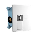 kielle Arkas I - Baterie pod omítku pro 1 spotřebič, s tělesem, chrom 10211200