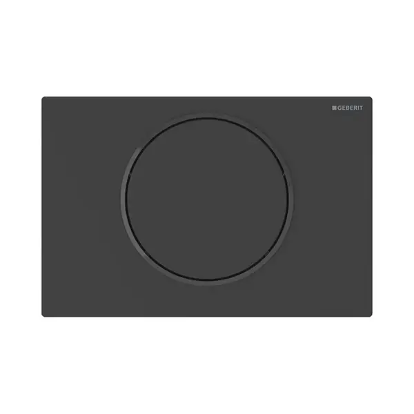 Geberit Sigma10 - Elektronické ovládání splachování, síťové napájení, easy to clean, matná černá 115.863.16.6