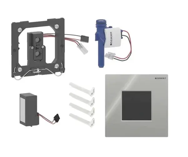 Geberit - Elektronické ovládání splachování pisoárů typ 01, síťové napájení, Bluetooth, chrom 116.093.21.1