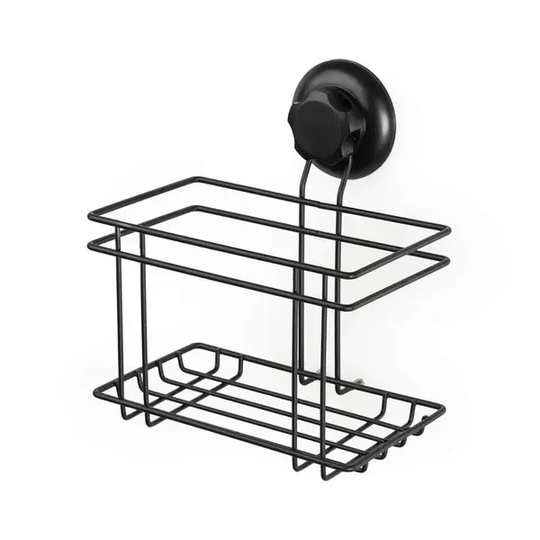 Compactor Bestlock - Polička drátěná 18x13x20 cm, černá RAN9776