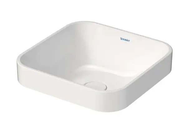 Duravit Happy D.2 Plus - Umyvadlová mísa zápustná 40x40 cm, WonderGliss, bílá 23594000001