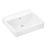 Hansgrohe Xanuia Q - Umyvadlo 55x48 cm, s přepadem, bez otvoru pro baterii, SmartClean, bílá 61146450