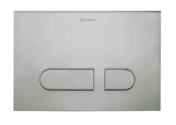 Duravit DuraSystem - Ovládání splachování, kartáčovaný nerez WD5012704000