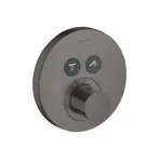 Axor ShowerSelect - Termostat pod omítku pro 2 spotřebiče, kartáčovaný černý chrom 36723340