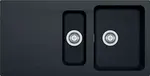 Franke Orion - Tectonitový dřez OID 651, 100x51 cm, černá 114.0288.592