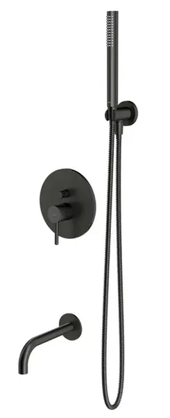 OMNIRES Y - Vanová baterie pod omítku, 3-otvorová instalace, s tělesem, s příslušenstvím, kartáčovaný grafit SYSYW01GR