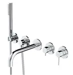 OMNIRES Y - Vanová baterie pod omítku, 5-otvorová instalace, s tělesem, s příslušenstvím, chrom Y1237/1CR