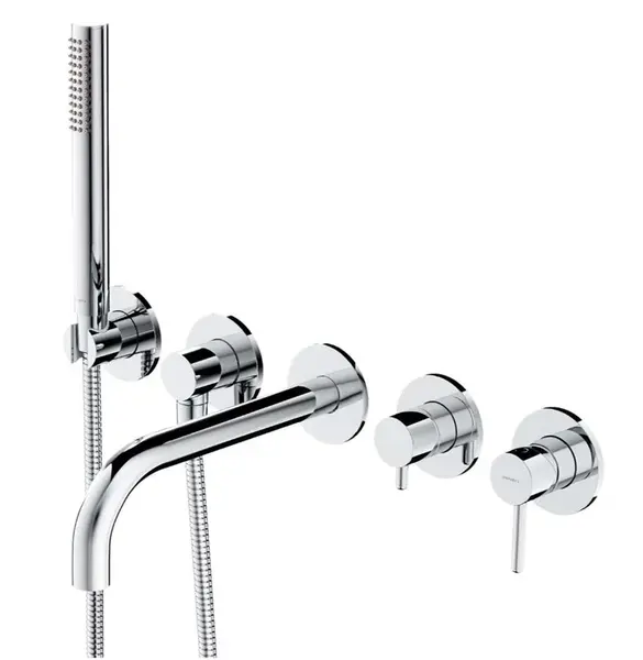 OMNIRES Y - Vanová baterie pod omítku, 5-otvorová instalace, s tělesem, s příslušenstvím, chrom Y1237/1CR