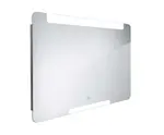 Nimco Zrcadla - Zrcadlo s LED osvětlením, 100x70 cm, dotykový senzor, hliník ZP 22004V