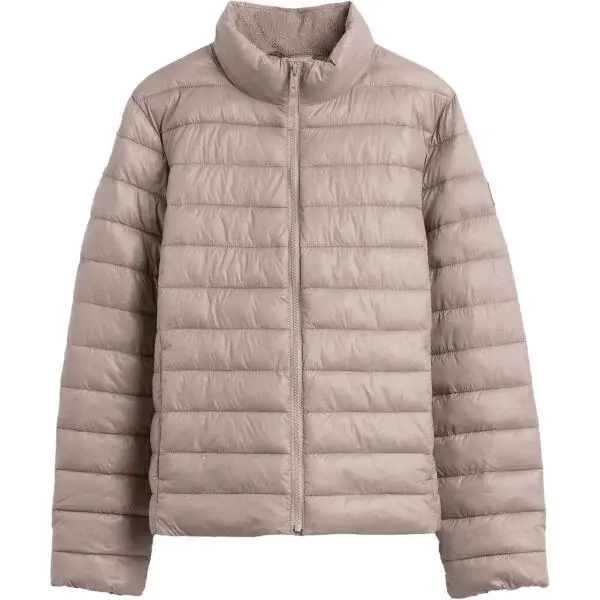 GAP V-FRCH LOGO LW PUFFER JKT Dámska prešívaná bunda, hnedá, veľkosť