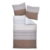 Janine POVLEČENÍ, makosatén, béžová, 140/200 cm