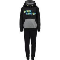 Lewro ELIEL Chlapecká tepláková souprava, černá, velikost 116-122