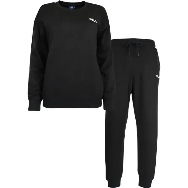 Fila LONG SET IN FRENCH TERRY Dámská tepláková souprava, černá, velikost