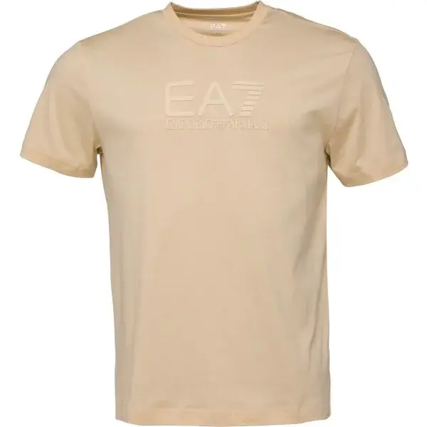 EA7 T-SHIRT Pánské tričko, béžová, velikost