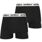 Umbro BOXER SHORT 2 PACK Pánské boxerky, černá, velikost