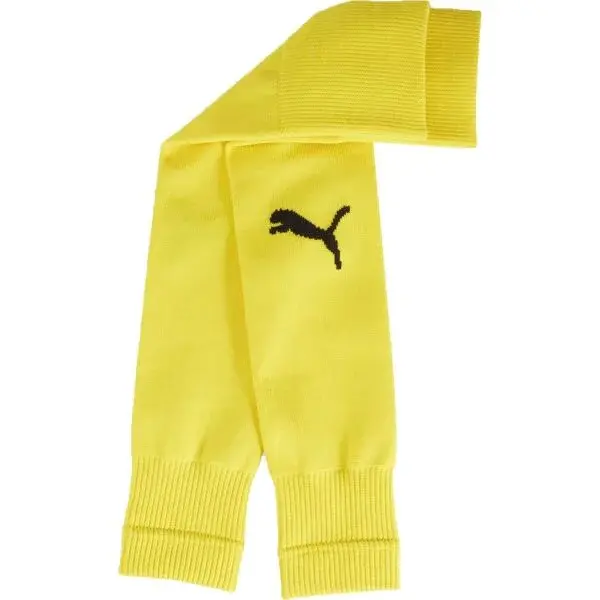 Puma TEAMGOAL SLEEVE SOCK Fotbalové štulpny, žlutá, velikost 47-49