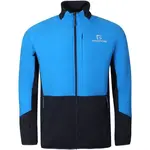 PROGRESS ELVIR HYBRID MIDLAYER Pánská hybridní mikina s merinem, modrá, velikost