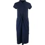 ALPINE PRO PLEQA Dámské dlouhé šaty, tmavě modrá, velikost