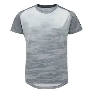 Klimatex NATHAN Dětské MTB triko s krátkým rukávem, šedá, velikost