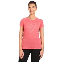 KILPI ZARJA Dámské tričko z merino vlny, růžová, velikost