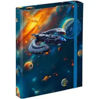 BAAGL VESMÍR Desky na školní sešity A5, tmavě modrá, velikost