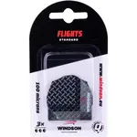 Windson ELEMENTARY Set tří letek k šipkám, černá, velikost