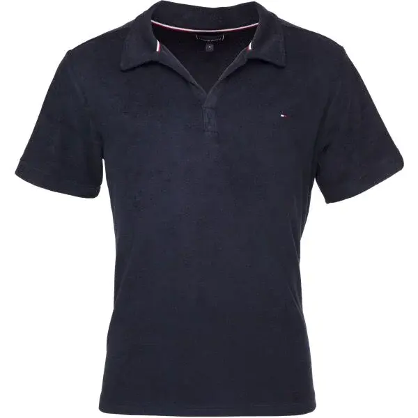 Tommy Hilfiger TERRY SHIRT Pánské polotričko, tmavě modrá, velikost