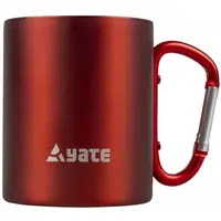 YATE COLOR 0,3L Hrnek s karabinkou, červená, velikost 300 ML